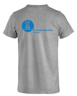 Clique Basic - T - Herren - grey melange - beidseitig bedruckt - St. Ursula Realschule Dorsten