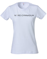 Clique BASIC T- Damen - weiß - beidseitig bedruckt - Nord Gymnasium Potsdam