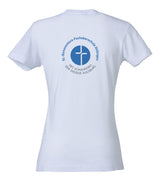 Clique BASIC T- Damen - weiß - beidseitig bedruckt - St. Bonaventura Fachoberschule