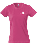 Clique BASIC T- Damen - bright cerise - beidseitig bedruckt - St. Ursula Realschule Dorsten