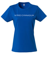 Clique BASIC T- Damen - royalblau - beidseitig bedruckt - Nord Gymnasium Potsdam