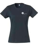Clique BASIC T- Damen - dark navy - beidseitig bedruckt - Koordinaten -  St. Ursula Realschule Dorsten