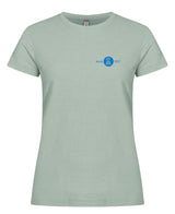 Clique BASIC T- Damen - sage green - beidseitig bedruckt - St. Ursula Realschule Dorsten