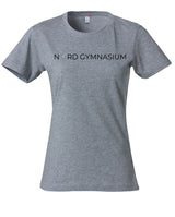 Clique BASIC T- Damen - grau melange - beidseitig bedruckt - Nord Gymnasium Potsdam