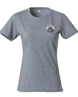 Clique BASIC T- Damen - melange - beidseitig bedruckt - SW - Mittelschule Metten