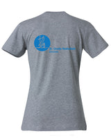 Clique BASIC T- Damen - grey melange - beidseitig bedruckt - St. Ursula Realschule Dorsten