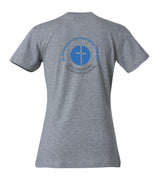 Clique BASIC T- Damen - Melange - beidseitig bedruckt - St. Bonaventura Fachoberschule