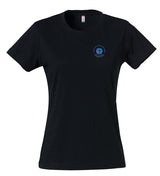 Clique BASIC T- Damen - schwarz - beidseitig bedruckt - St. Bonaventura Fachoberschule