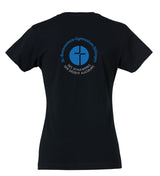Clique BASIC T- Damen - schwarz - beidseitig bedruckt - St. Bonaventura Dillingen