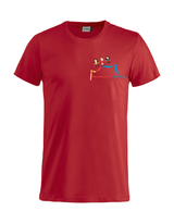 Clique BASIC-T - Kinder - Druck beidseitig - rot - Grundschule Kissing