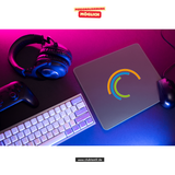 CT Mousepad - grau - Schule am Stromberg - Logo farbig