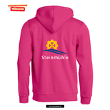 BASIC Hoody - Kinder - bright cerise - Druck beidseitig - Steinmühle Marburg