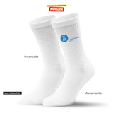CT Tennissocken - weiß/weiß/blau - Logo - St. Ursula Realschule Dorsten