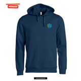 BASIC Hoody - Kinder - dark navy - Druck beidseitig - bunt - Gebrüder-Montgolfier-Gymnasium Berlin