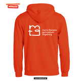 BASIC Hoody - Kinder - blutorange - Druck beidseitig - Maria Theresia Gymnasium Augsburg