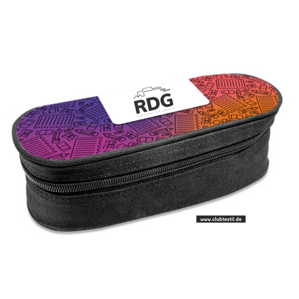 CT Stiftebox - rosa - Rudolf Diesel Gymnasium Augsburg - Schriftzug
