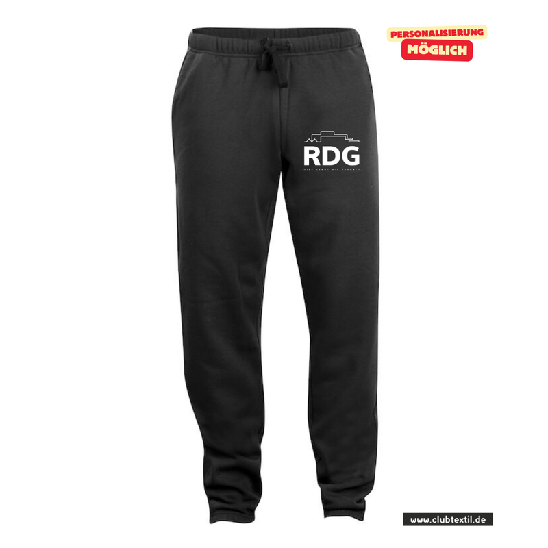 Clique BASIC Pants - Unisex - schwarz - Rudolf Diesel Gymnasium Augsburg - Schriftzug