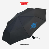 FARE Mini-Taschenschirm - schwarz - St. Ursula Realschule Dorsten - Logo since blau