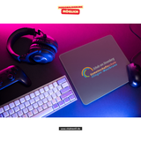 CT Mousepad - grau - Schule am Stromberg - Schriftzug farbig
