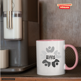 CT Tasse - rosa - Mittelschule Metten - Logo schwarz