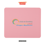 CT Mousepad - rosa - Schule am Stromberg - Logo farbig