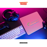CT Mousepad - rosa - Schule am Stromberg - Logo farbig