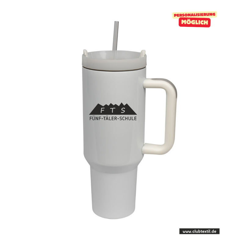 CT Edelstahl-Thermobecher - 1100ml - StanleyCup - 5-Täler-Schule - einfarbig