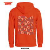 BASIC Hoody - Kinder - blutorange - Druck beidseitig - back print -  Maria Theresia Gymnasium Augsburg