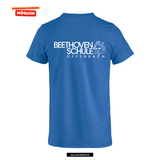 Clique Basic - T - Herren - royal blau - beidseitig bedruckt - Beethovenschule Offenbach