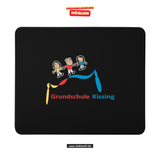 CT Mousepad - schwarz - Grundschule Kissing - Logo farbig