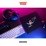 CT Mousepad - schwarz - Lichtenstein-Rother-Grundschule Augsburg - Logo farbig
