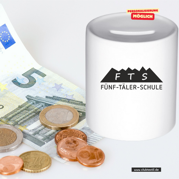CT Spardose - 5-Täler-Schule - einfarbig