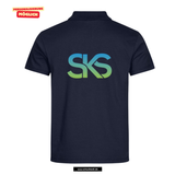 Clique BASIC Polo - Herren -  dark navy - beidseitig bedruckt - Städtische Sekundarschule Straelen