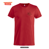 Clique Basic - T - Herren - rot- beidseitig bedruckt - Max-und-Justine-Elsner-Schule