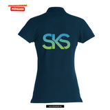Clique BASIC Polo - Damen - dark navy - Druck beidseitig - Städtische Sekundarschule Straelen