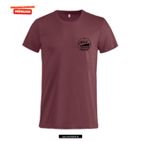 Clique Basic - T - Herren - bordeaux - beidseitig bedruckt - Robert Schumann Gymnasium