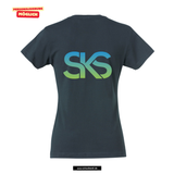 Clique BASIC T - Damen - dark navy - beidseitig bedruckt - Städtische Sekundarschule Straelen