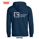 BASIC Hoody - Kinder - dark navy - Druck beidseitig - Maria Theresia Gymnasium Augsburg