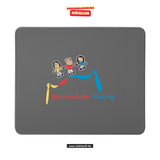 CT Mousepad - grau - Grundschule Kissing - Logo farbig