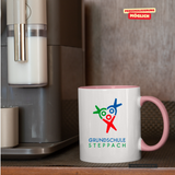 CT Tasse - rosa - Grundschule Steppach - Logo bunt
