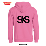 BASIC Hoody - Kinder - bright Pink - Druck beidseitig - Städtische Sekundarschule Straelen