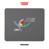 CT Mousepad - grau - Lichtenstein-Rother-Grundschule Augsburg - Logo farbig