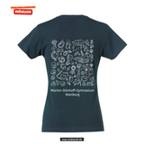 Clique BASIC T- Damen - navy - beidseitig bedruckt - Marion Dönhoff Gymnasium