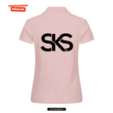 Clique BASIC Polo - Damen - Candy Pink - Druck beidseitig  - Städtische Sekundarschule Straelen