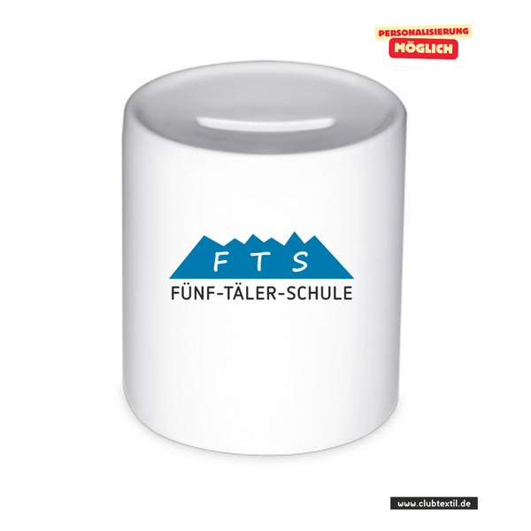 CT Spardose - 5-Täler-Schule - farbig