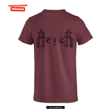 Clique Basic - T - Herren - bordeaux - beidseitig bedruckt - Robert Schumann Gymnasium