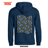 BASIC Hoody - Kinder - dark navy - Druck beidseitig - back Print - Maria Theresia Gymnasium Augsburg