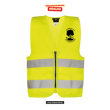 Korntex Warnweste Kids - neon - Dr. Josef-Schofer-Schule - Logo einfarbig schwarz