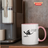 CT Tasse - rosa - Lichtenstein-Rother-Grundschule Augsburg - Logo schwarz