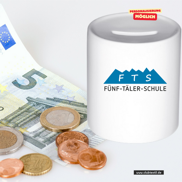 CT Spardose - 5-Täler-Schule - farbig